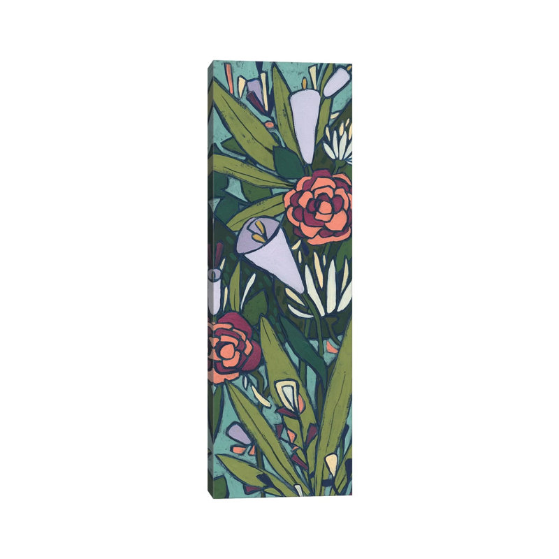 Lush Tropic Panel II by June Erica Vess - Wrapped Canvas Panoramic Print, 182.88 cm H x 60.96 cm W