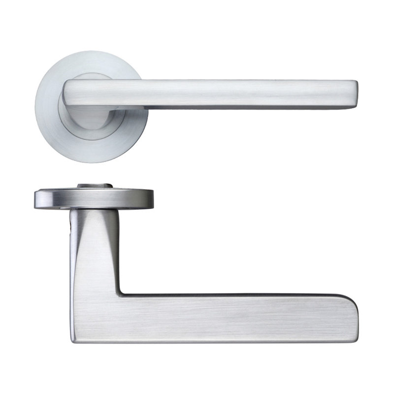 Venice Latch Door Handle, Satin Chrome