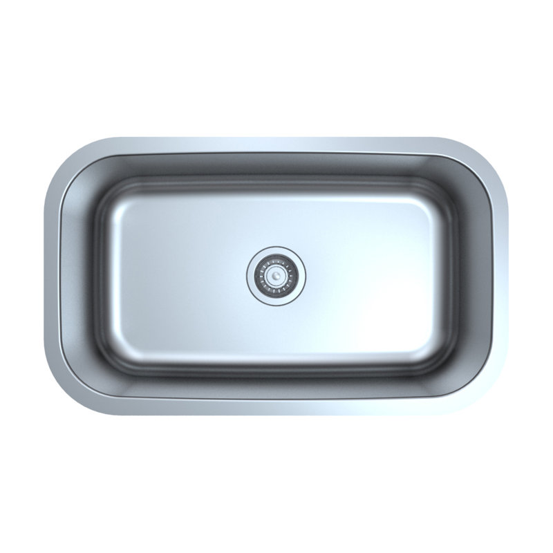 30.5'' Stainless Steel Single Bowl Drop-in Kitchen Sink