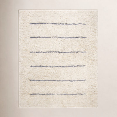 Mayer Handmade Wool Ivory/Gray Rug