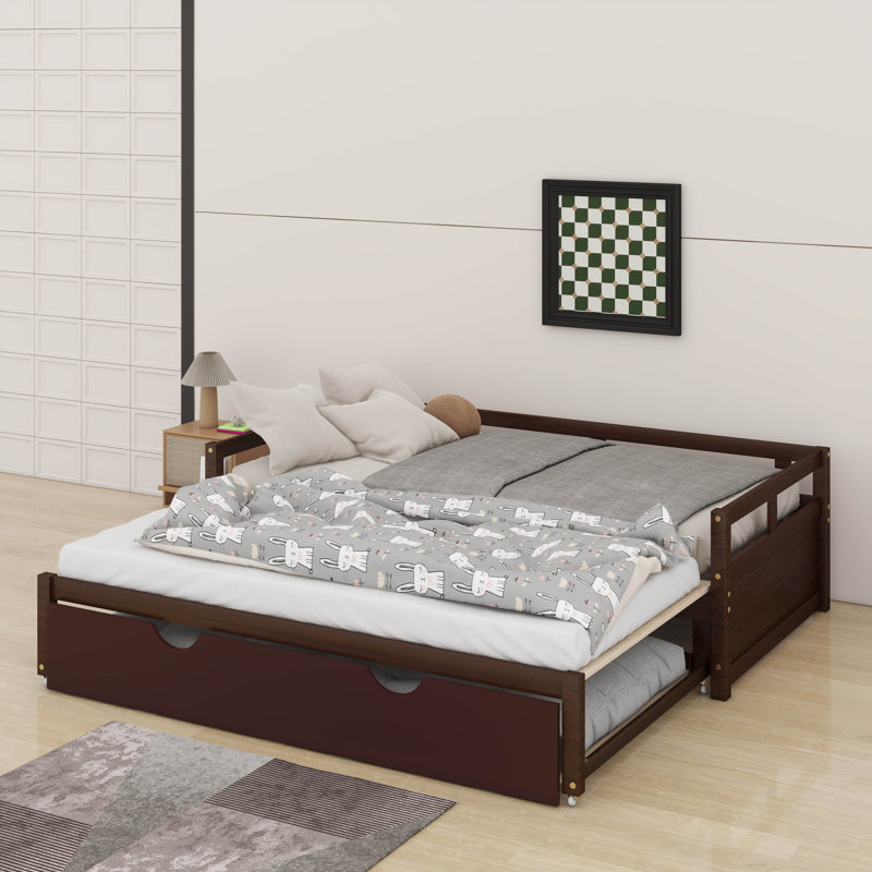 Twin Size Extending Daybed With Trundle, Espresso