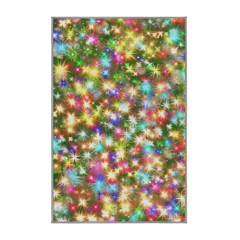 Abstract Indoor Rug, Rectangle 3' x 5'