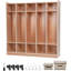 5-Section Storage Cabinet with Cubbies, Hooks & Casters for Classroom, Daycare, and Home