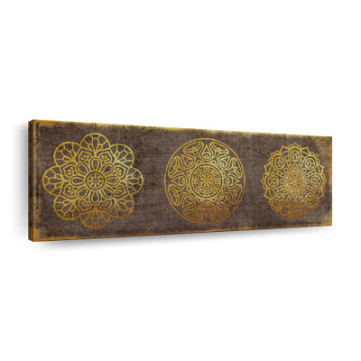 Impression sur toile Golden Mandalas