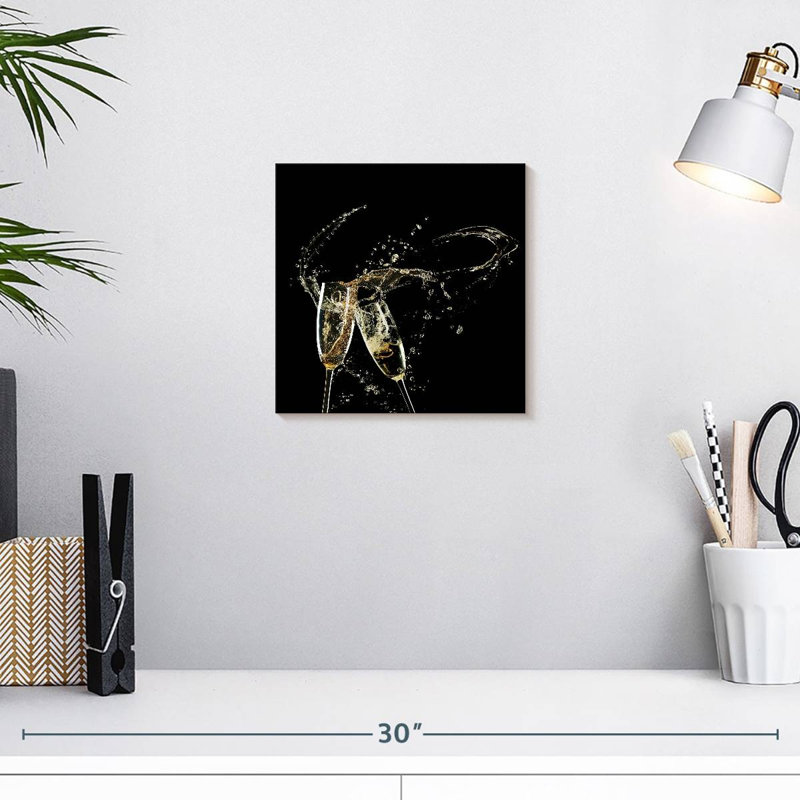Yarlin Champagne Swish Splash, H 10 po x l 10 po