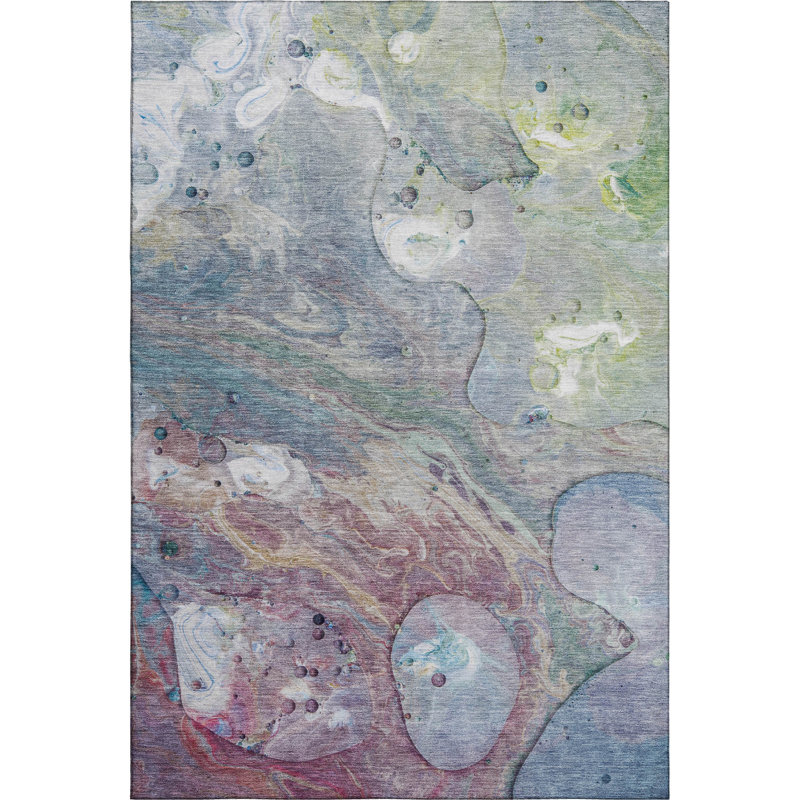 Premium Machine Washable Mayfield AMF1941 Abstract Rug, Rectangle 10' x 14'