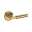 Riddling Privacy Lever with Stepped Round Rose in Lifetime (PVD) Polished Nickel-852620651