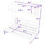 Lit escamotable double avec tablettes de rangement-216378158-216378156