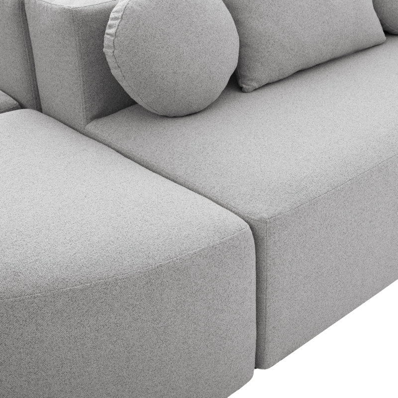 Canapé modulaire Boneless Couch, Gris