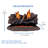 Duluth Forge Vent less Dual Fuel Gas Log Set, Stacked Oak, T-Stat Control -57792957