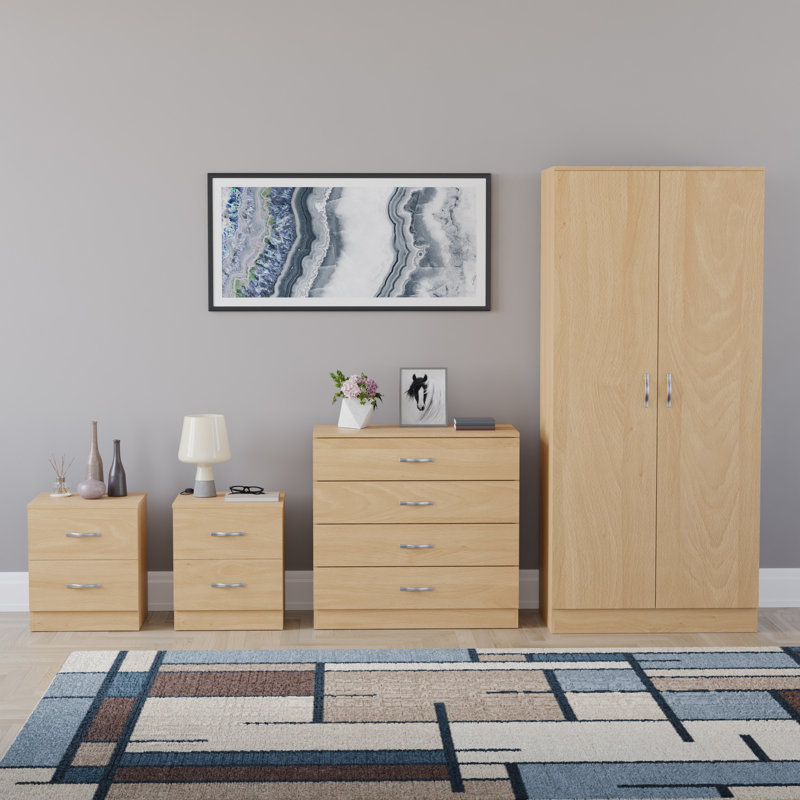 Maybery Piece Bedroom Set, Pine