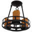 Plafonnier semi-encastré 3 lumières lustre style tambour 12 po