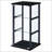 Black Glass 3-Shelf Curio Cabinet