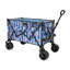 Chariot de jardin pliant robuste, pliable et robuste avec grandes roues tout-terrain et supports