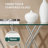 43.3" Modern Rectangle Console Table with Glass Top and Stainless Steel Base