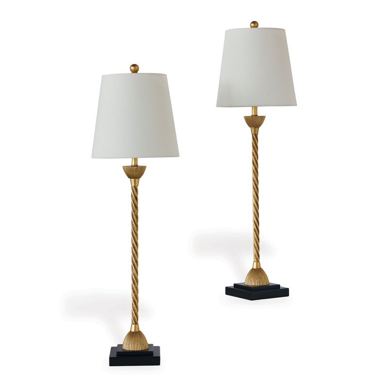 Delfern Resin Buffet Lamp Set