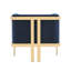 Fauteuil décoratif en velours bleu royal Paramount-1687030236