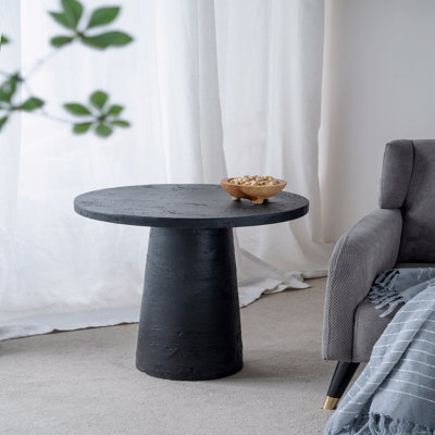 Table d'appoint ronde avec base piédestal