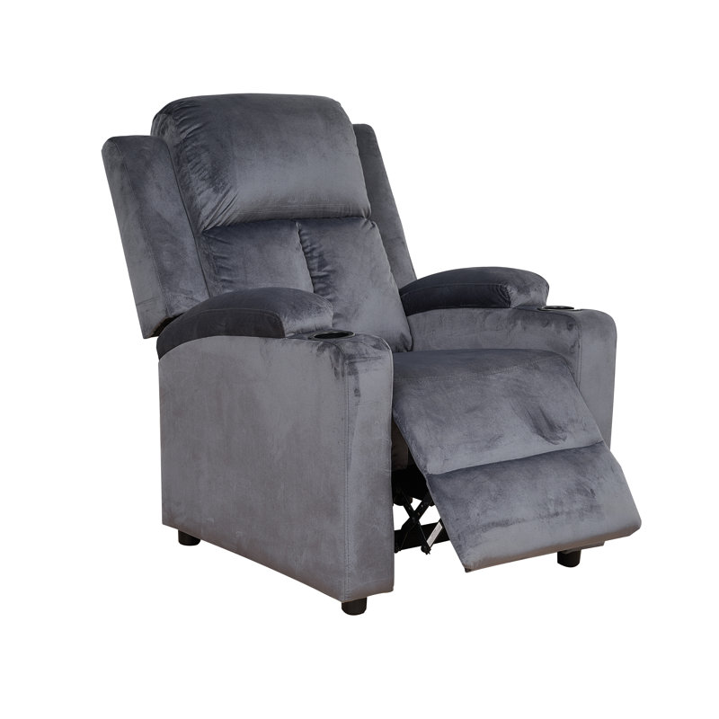 Chaise inclinable, Microfibre / microsuède gris