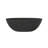Fslefay 65'' Freestanding Bathtub Solid Surface Stone Resin Free Standing Soaking Tub with Overflow and Pop-up Drain, Black-124822463