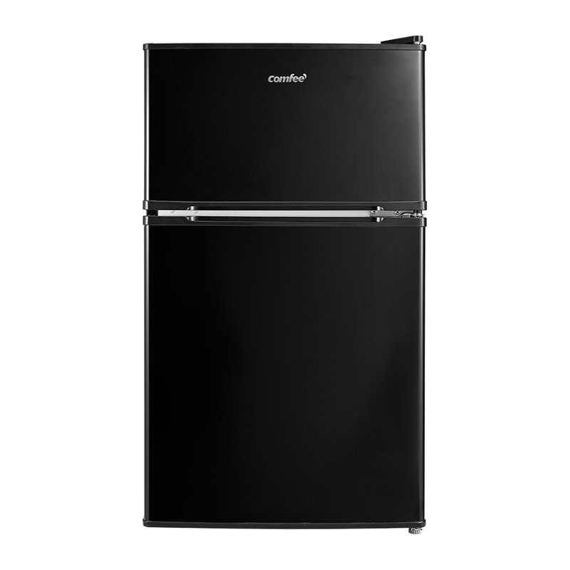 Comfee 0.087m³ L Freestanding Mini Fridge with Freezer, Black