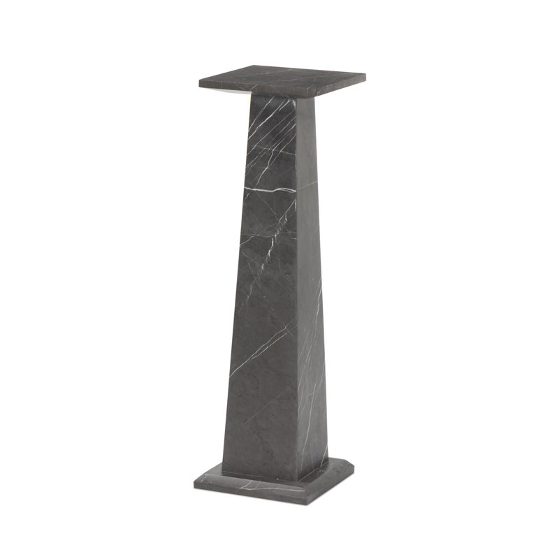 Ellric Pedestal 40", Grey Italian Marble