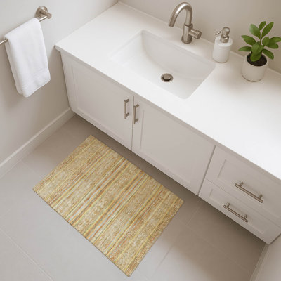 Tapis à rayures Baford AMF1653 lavable à la machine de qualité supérieure