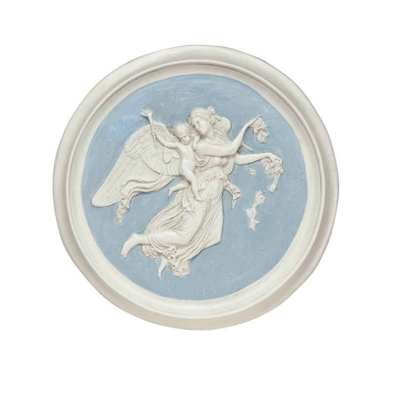 Amalya Angel Roundel Wall Plaque