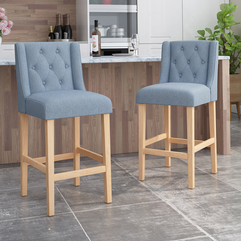 Gertz Eline Stool, Light Blue, Counter Stool (27" Seat Height)
