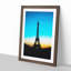 Eifel Tower in Paris France in Abstract - Picture Frame Graphic Art Print-55725169-55725175