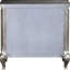 2 Table de chevet de style champagne antique - façade en miroir, ajout de glamour dans la chambre à coucher
