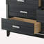 Commode de style moderne avec finition noire-406509962