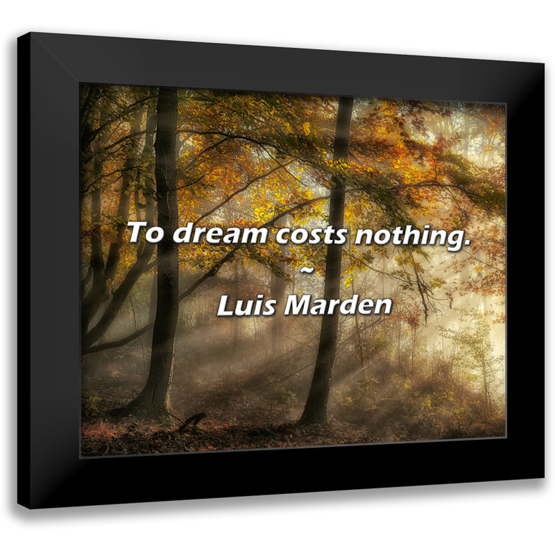 Citation de Luis Marden: «Dream» ne coute rien.