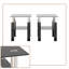 Ensemble de 2 tables de bout en verre Modern avec tablette, table d'appoint pour salon et chambre à coucher-1789267129-1789267130
