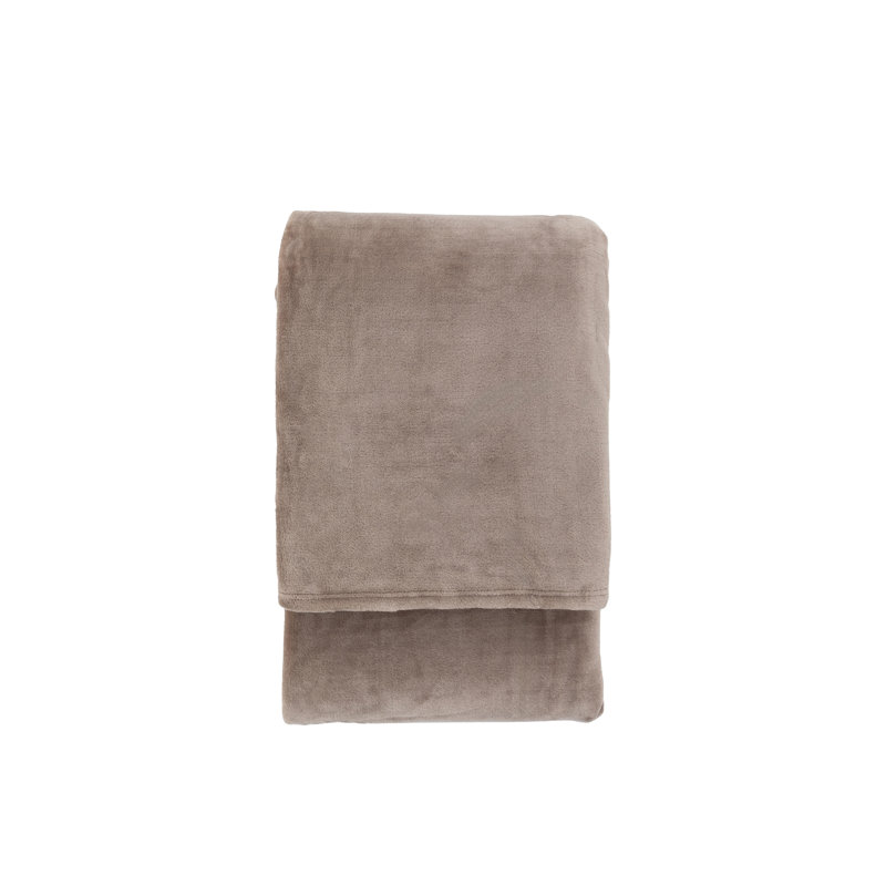 Agide Throw Blanket, Taupe