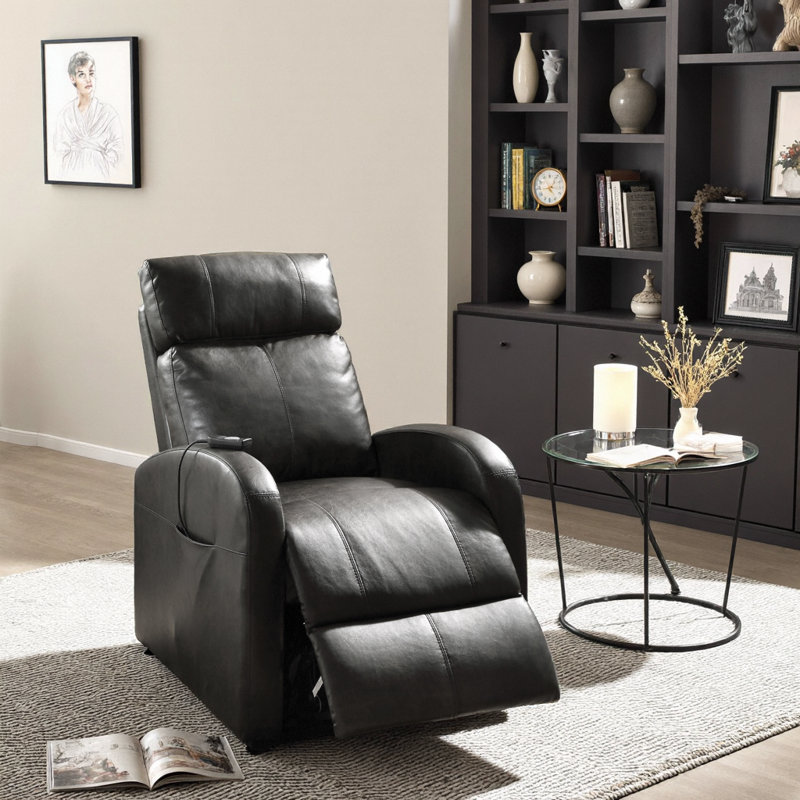SYROVA Power Lift Recliner Chair w/ Wall-Hugger Design | Zero-Gravity Recline | Senior-Friendly Electric Mobility | Premium Synthetic Leather | Easy Assembly