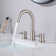 Circular Widespread 2-handle Bathroom Faucet with Drain Assembly