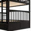 Lit superposé double au-dessus d'un lit double convertible, pin et maquillage, tiroirs avec caractéristiques de l'utilisateur, garde-corps en forme de clôture, lit simple à assembler, matériau en bois massif, pour un rangement supplémentaire, lisse-130734246-130734248