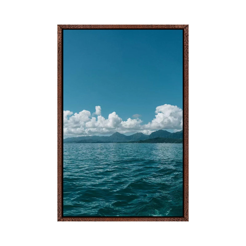 Hawaiian View by Bethany Young - Print on Canvas, Classic Brown Wood Framed, 152.4cm H x 101.6cm W x 3.81cm D
