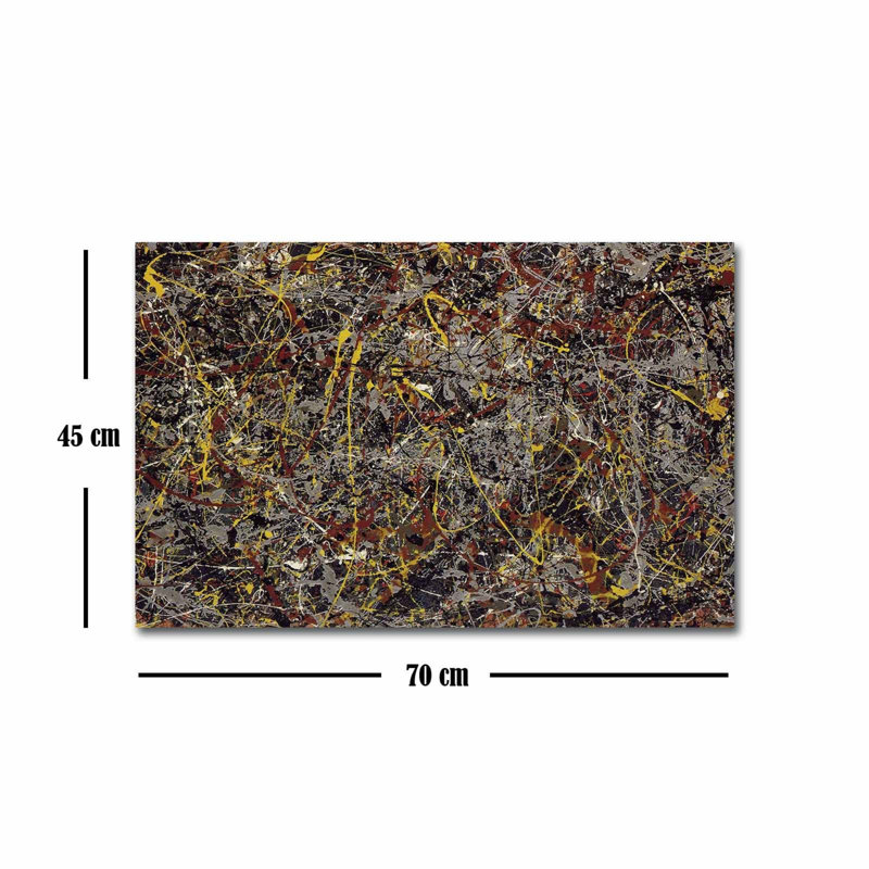 Jackson Pollock, impression sur toile tendue