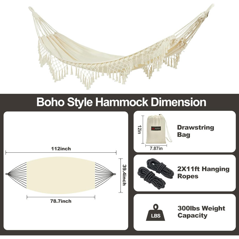 Hamac simple Boho Macrame