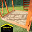 Portique en bois Sportspower Oak Grove avec garantie à vie sur glissière moulée par soufflage de 8 pi