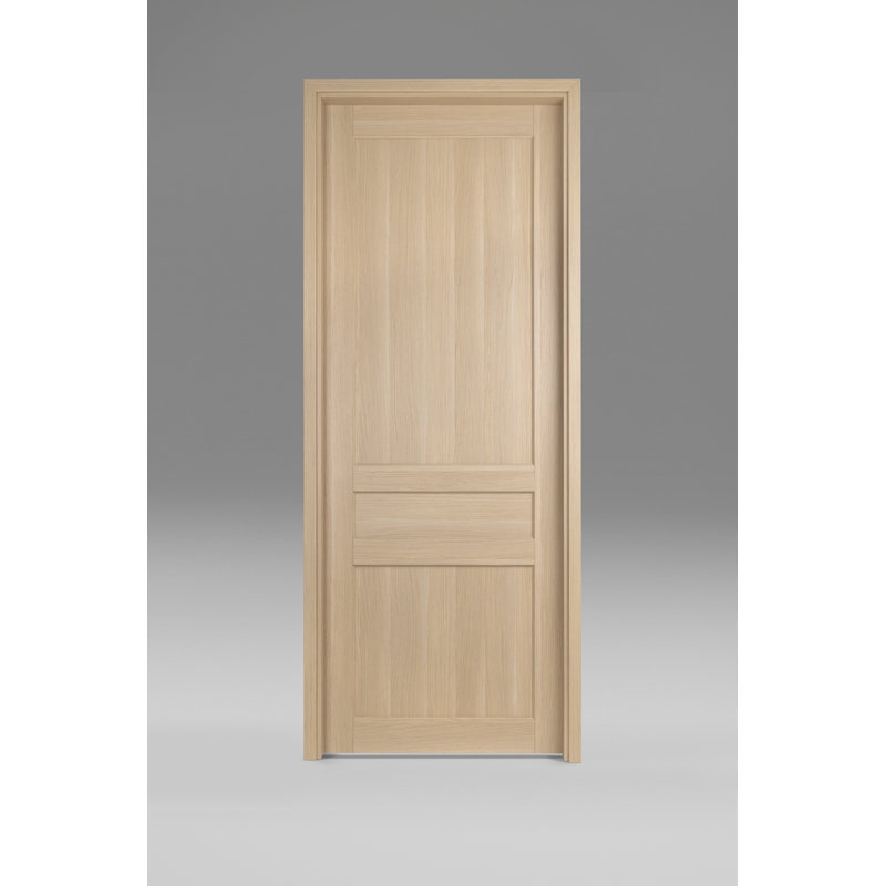 Porte intérieure pré-montée Urban Classic en chêne blanc préfini de finition italienne, 36 po x 80 po, Oui