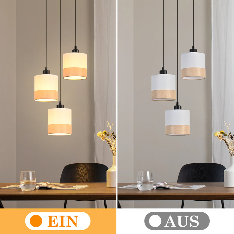 3 - Light Stainless Steel Caged Pendant