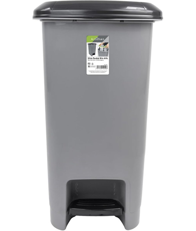 Rebrilliant Plastic Decorative Bin, 63cm H x 37cm W x 51.5cm D