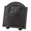 Cast Iron Fireback with Pine Cone Design