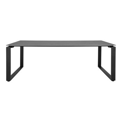 Domnic Rectangular Metal Outdoor Dining Table - 220 cm W 100 cm D