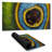 Peacock feather closeup - 15.75"x31.50" Desk mat