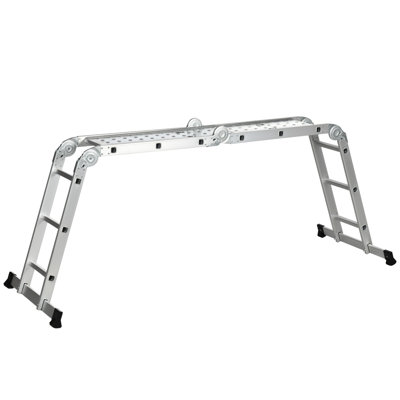 Hamtramck 6 - Step Aluminium Folding Multi-Position Ladder