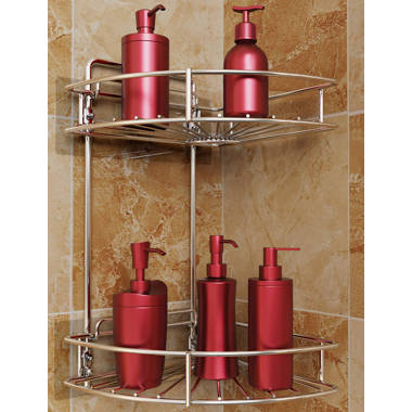 Shower Caddy Bathroom Shelf, 2 Tiers Corner Shower Caddies, Shower